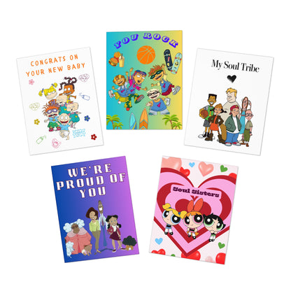 Nostalgic Cartoon Greeting Cards